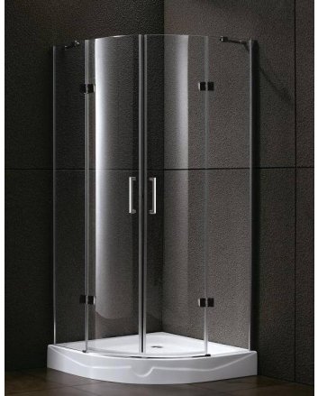 Sani DeLuxe Douchecabine kwartrond 2 deuren 90