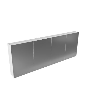 Mondiaz Cubb spiegelkast 200x70x16cm kleur talc met 4 deuren
