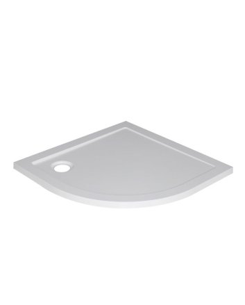 luxe douchebak SMC 1/4 rond 900x900x40 inbouw wit