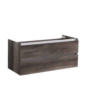 Sani DeLuxe Trendline onderkast met greeplijst aluminium 120 Century Oak