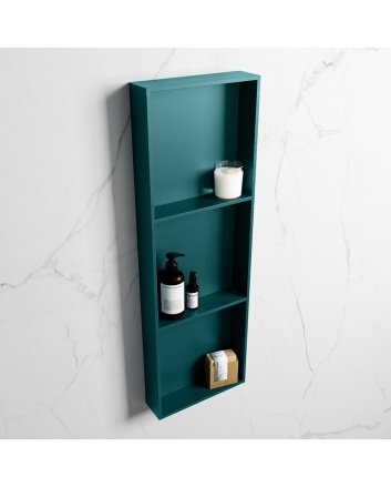 Mondiaz Easy Nis 89,5x29,5cm in solid surface kleur Smag | Smag. 3 vakken  geschikt voor in- of opbouw