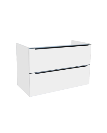 Sani DeLuxe Senza onderkast met luxe opliggende greep 80 Hoogglans Wit