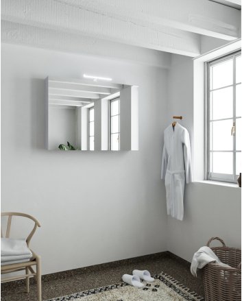 Mondiaz Cubb spiegelkast 100x70x16cm kleur cale met 2 deuren