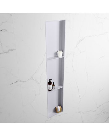 Mondiaz Easy Nis 149,5x29,5cm in solid surface kleur Cale | Cale. 3 vakken  geschikt voor in- of opbouw