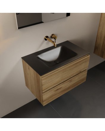 Mondiaz Aivy 80cm badmeubel Chai, wastafel Urban solid surface midden zonder kraangat