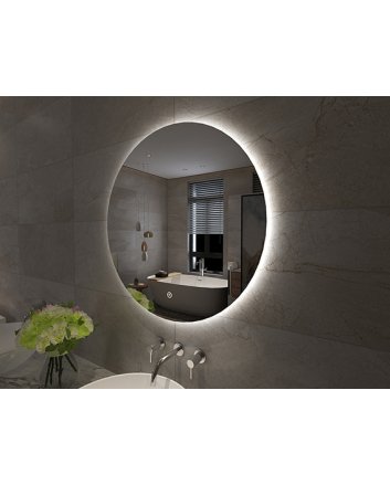 Giro spiegel rond met LED, dimbaar 60 cm