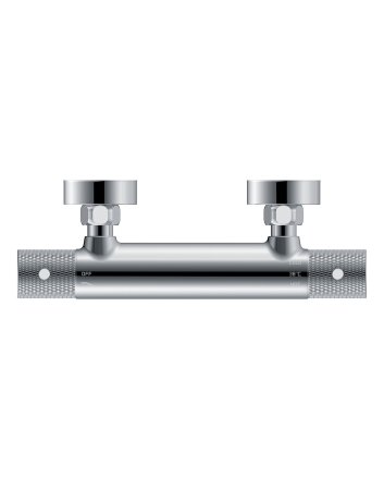 Wiesbaden Ribbd thermostatische douchemengkraan hartafstand 15 cm chroom
