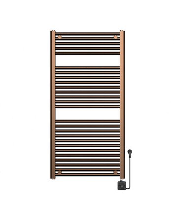 Elara elektrische radiator Smart WiFi 118,5 x 60 cm geborsteld brons koper PVD