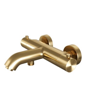 BRAUER Gold Edition opbouw baddouche thermostaatkraan goud geborsteld PVD
