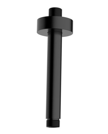 Caral douchearm met plafondbevestiging 30 cm mat zwart