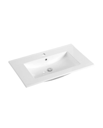 Sani DeLuxe Wastafel Keramiek Classic 80, met een kraangat