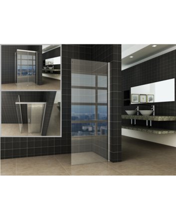 Side zijwand voor Puerta en Slide nisdeur 1200 x 2000 x 8 mm nano helder glas/chroom