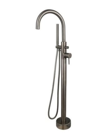 Sani DeLuxe Badmengkraan vrijstaand rond Gun Metal