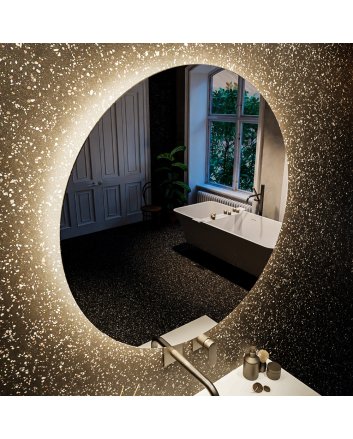 Mondiaz Bright spiegel 80x80cm Rond met LED verlichting