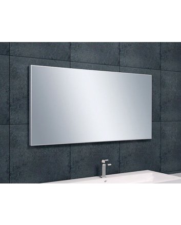 Serra spiegel rechthoek met lijst 120 x 60 x 2,1 cm aluminium
