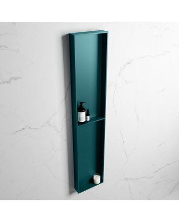 Mondiaz Easy Nis 89,5x29,5cm in solid surface kleur Smag | Smag. 2 vakken geschikt voor in- of opbouw