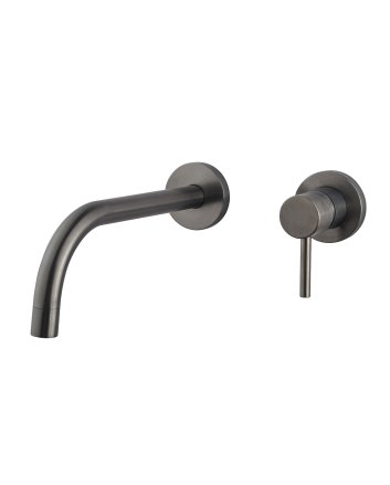 Caral Slim afbouwdeel eenhendel wastafelkraan met coldstart gunmetal