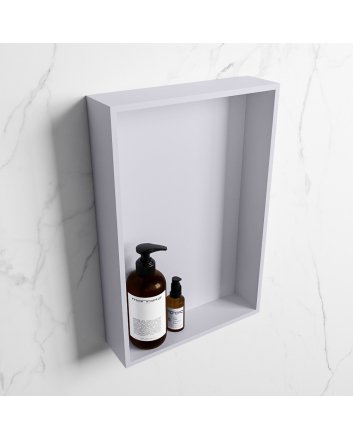 Mondiaz Easy Nis 44,5x29,5cm in solid surface kleur Cale | Cale. 1 vak  geschikt voor in- of opbouw