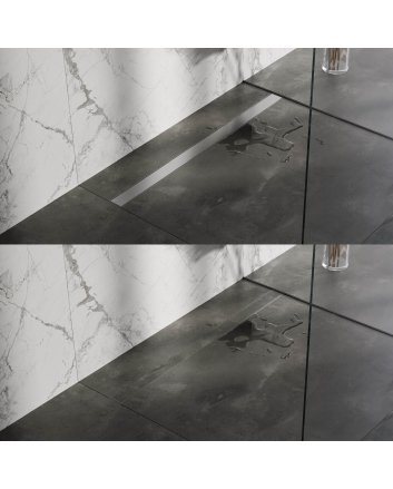 BRAUER Douchegoot met multifunctioneel rooster en flens 7 x 110 RVS geborsteld
