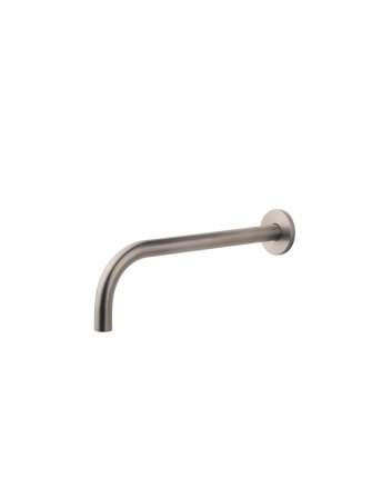 SLIM 18mm uitloop rond 25cm 1/2" geborsteld staal