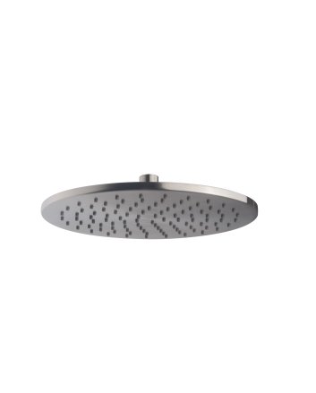 Caral hoofddouche rond 25 x 0,8 cm geborsteld staal