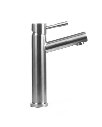 Sani DeLuxe Wastafelmengkraan opbouw rond 25 cm RVS