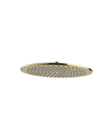 Caral hoofddouche rond 30 x 0,8 cm geborsteld messing