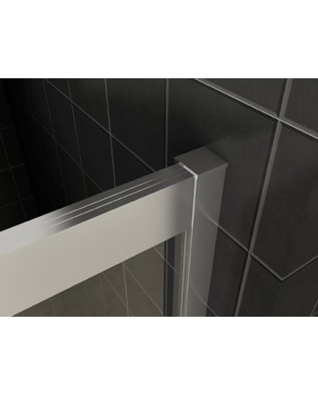 Puerta nisdeur met 1 schuifdeur 1200 x 2000 x 8 mm nano helder glas/chroom