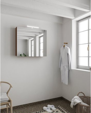 Mondiaz Cubb spiegelkast 80x70x16cm kleur rust met 2 deuren