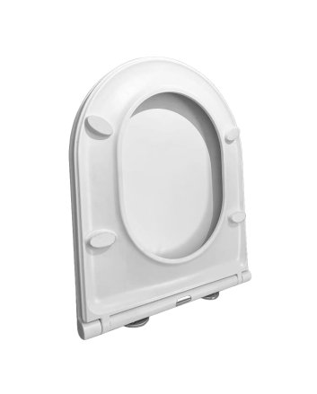 Flatline toiletzitting softclose en quick release mat wit