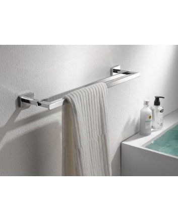Sani DeLuxe Handdoekrek dubbel vierkant Chroom