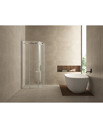 1/4 r. cabine 2 schuifdeuren 900x900x2000 chr.8mm NANO