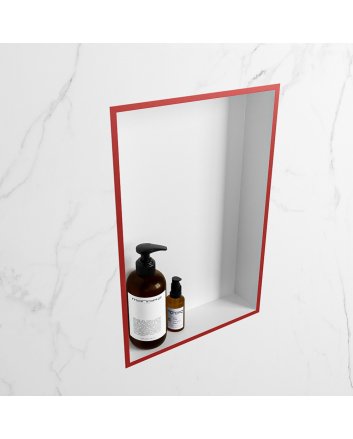 Mondiaz Easy Nis 44,5x29,5cm in solid surface kleur Fire | Talc. 1 vak  geschikt voor in- of opbouw