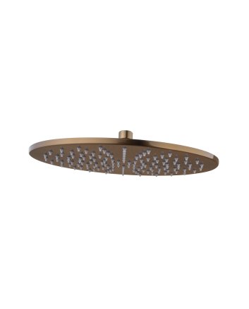 Caral hoofddouche rond 30 x 0,8 cm geborsteld brons koper