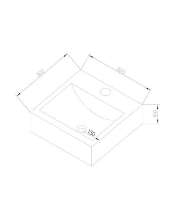 Sani DeLuxe Fontein Natuursteen Square 30x30x10 cm