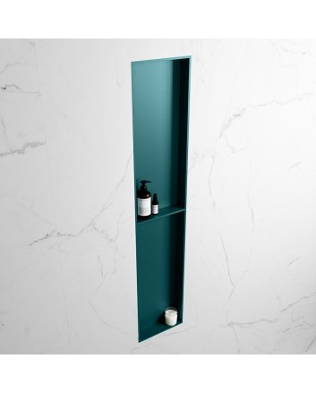 Mondiaz Easy Nis 89,5x29,5cm in solid surface kleur Smag | Smag. 2 vakken geschikt voor in- of opbouw