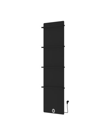 180x60 cm - Elektrische Panel Verticaal Vlak - Mat Zwart - 1200 Watt