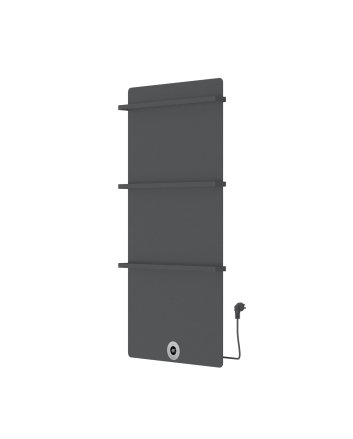 120x60 cm - Elektrische Panel Verticaal Vlak - Mat Antraciet / Beton-Grijs - 750 Watt