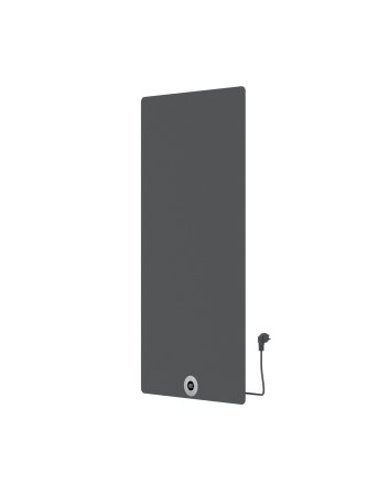 120x60 cm - Elektrische Panel Verticaal Vlak - Mat Antraciet / Beton-Grijs - 750 Watt