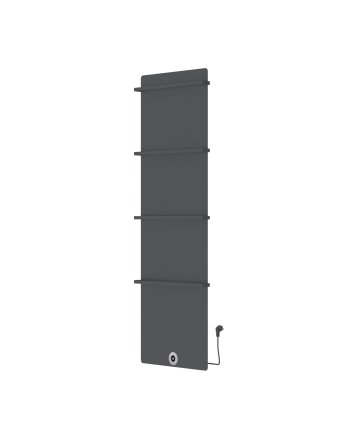 180x60 cm - Elektrische Panel Verticaal Vlak - Mat Antraciet / Beton-Grijs - 1200 Watt