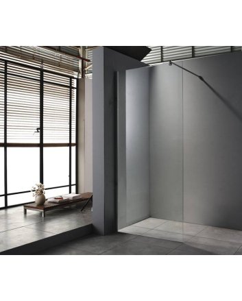 Sani DeLuxe Walk in douchewand met profiel 8 mm veiligheidsglas met Nano coating 90