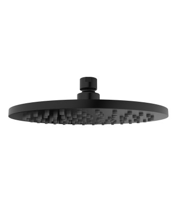 Caral hoofddouche rond 20 x 1,2 cm mat zwart