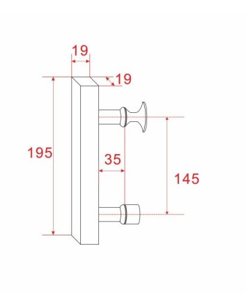 Wiesbaden type 7 deurgreep 14,5 cm chroom