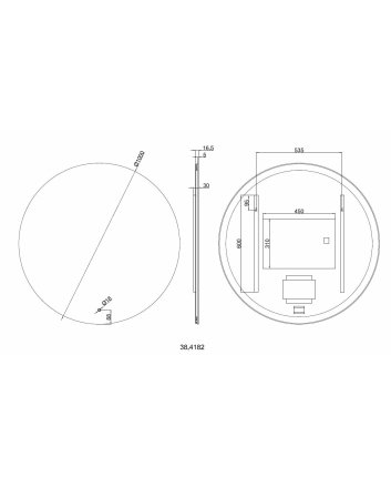Soul spiegel rond met LED, dimbaar en spiegelverwarming 100 cm