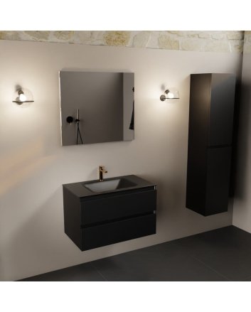 Mondiaz Aivy 80cm badmeubel Urban, wastafel Urban solid surface midden 1 kraangat