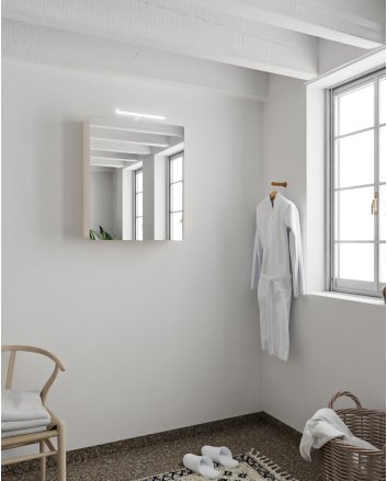 Mondiaz Cubb spiegelkast 50x70x16cm kleur linen met 1 deur