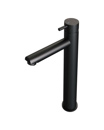 BRAUER Black Edition verhoogde opbouw wastafelmengkraan model B mat zwart