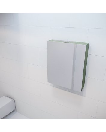 Mondiaz Cubb spiegelkast 60x70x16cm kleur army met 1 deur