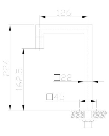 Kappa fonteinkraan 1/2" chroom