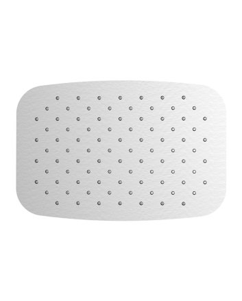 UFO ovale hoofddouche 300x200x2 geborsteld staal
